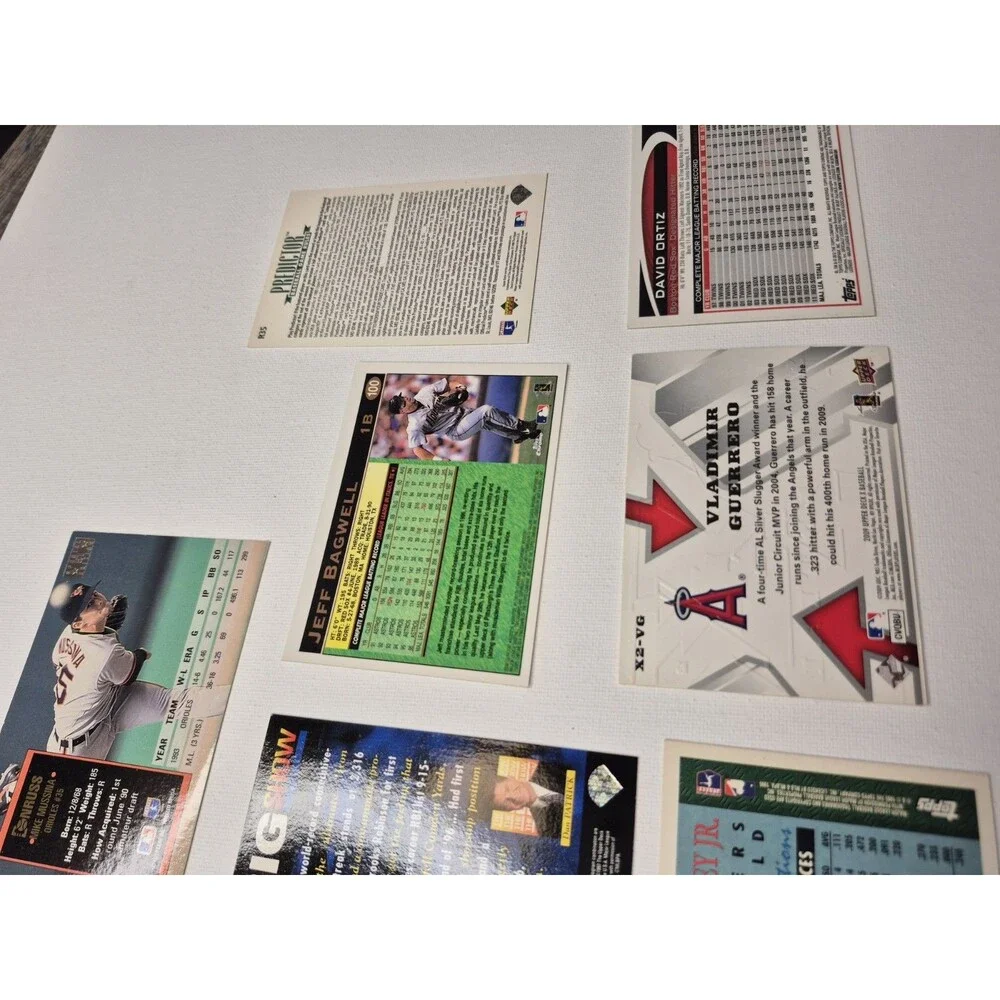 MLB Baseball Card Star Lot Ken Griffey Jr Jeff Bagwell David Ortiz Vladimir...